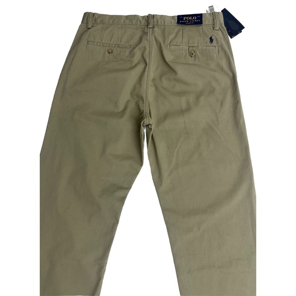 Polo Ralph Lauren Men's  Classic Cotton Twill Pants The Polo Chino SZ 34X30 Khak - Picture 9 of 14